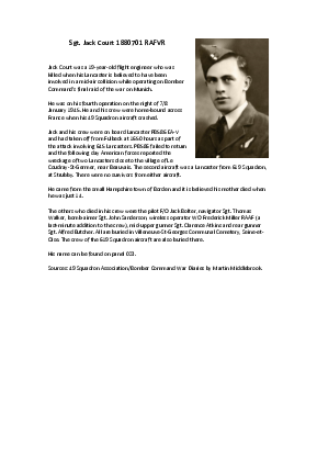 A preview of a PDF biography for Court, Jack